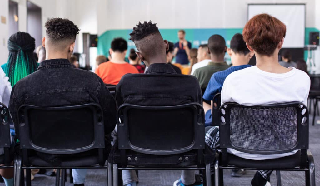 Image of the backs of students' heads